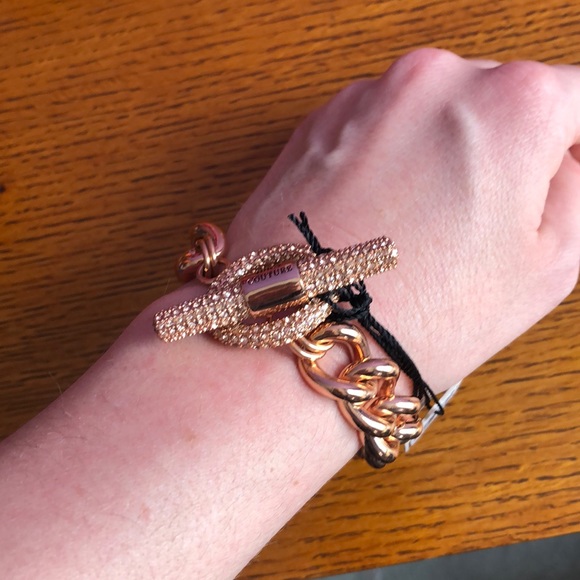NWOT Juicy Couture Rose Gold Chainlink Bracelet - Picture 3 of 3